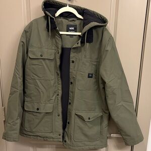 Vans Men's Green Field Jacket with Hood